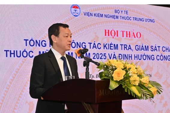 HỘI THẢO TỔNG KẾT CÔNG TÁC KIỂM TRA, GIÁM SÁT CHẤT LƯỢNG THUỐC, MỸ PHẨM NĂM 2025 VÀ ĐỊNH HƯỚNG CÔNG TÁC NĂM 2026